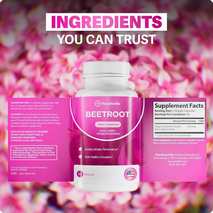 Beetroot Capsules To Support Circulation And Vitality*